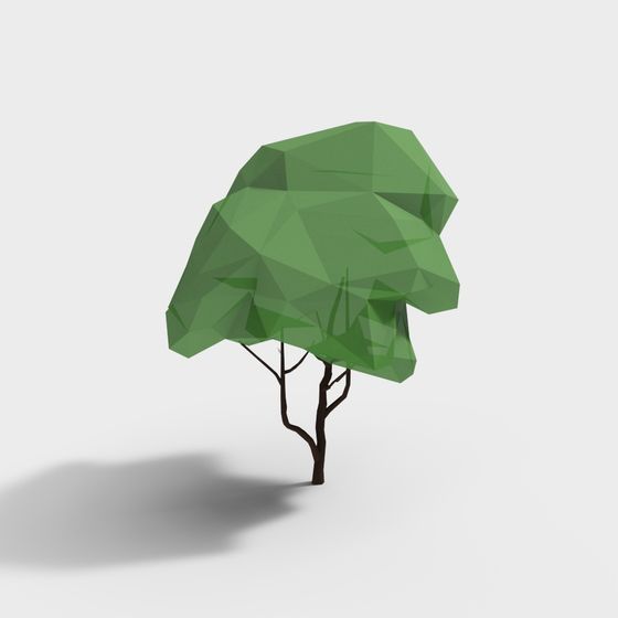 Green Shadow Guardian 3D Model Tree