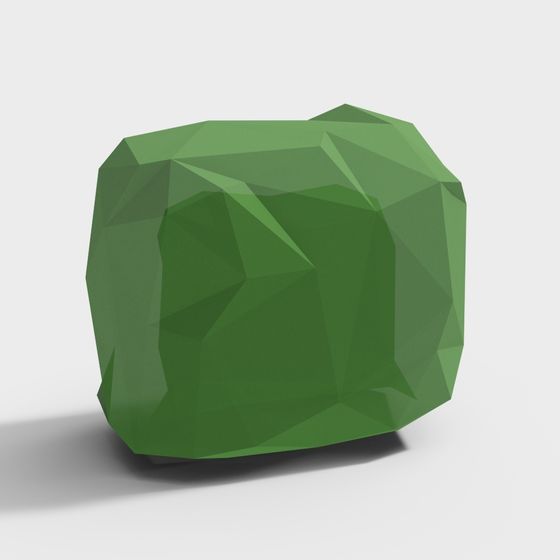 Emerald Gem 3D model for Creative Projects