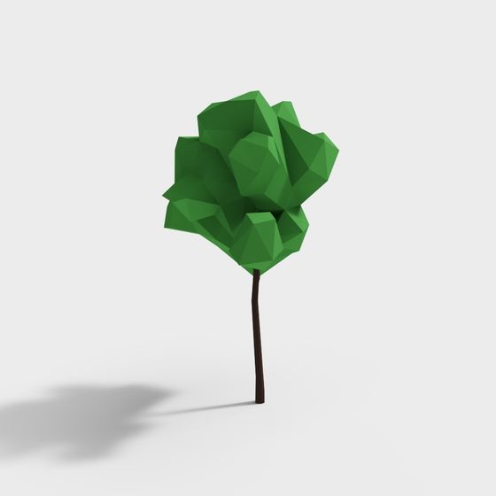 Artistic Paper Tree 3D model