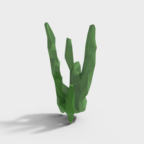 Emerald Soul Low Poly Sculpture 3D model