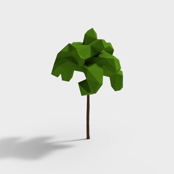 Modern Origami Tree 3D model