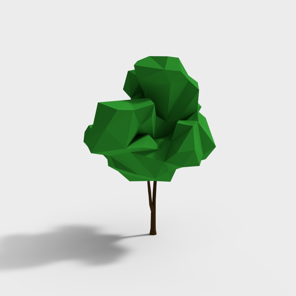 Modern Origami Tree 3D model