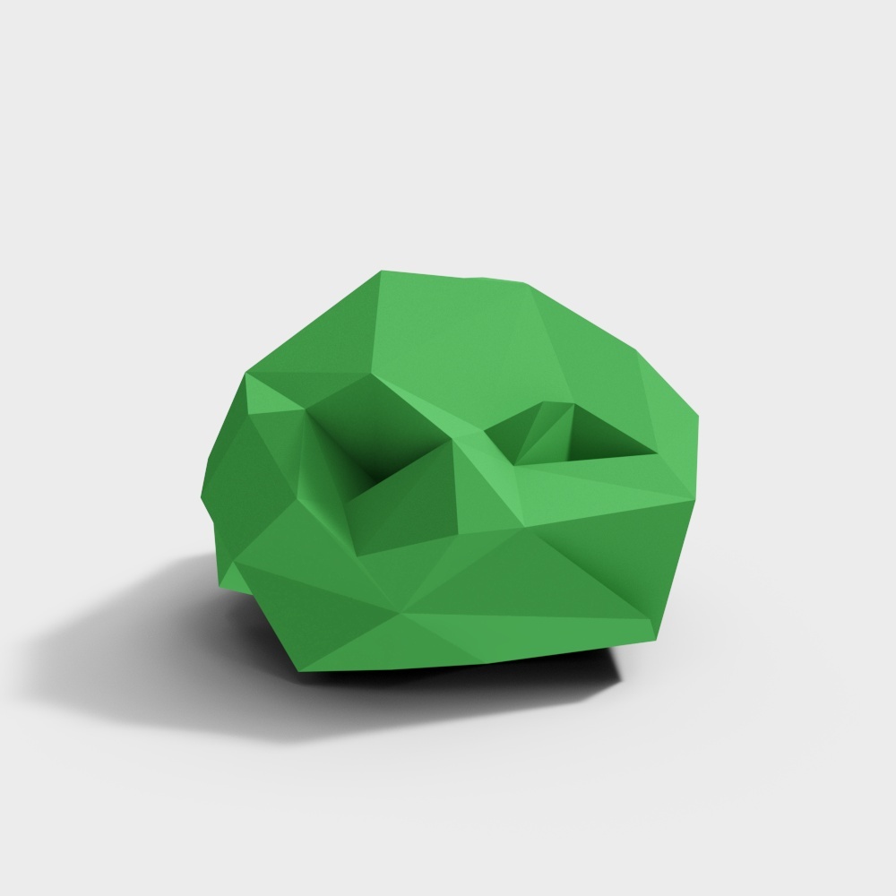 Gemstone Green Low Poly 3D model