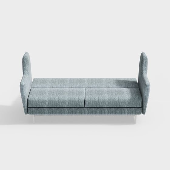 Elegant Low-Poly Sofa 3D model