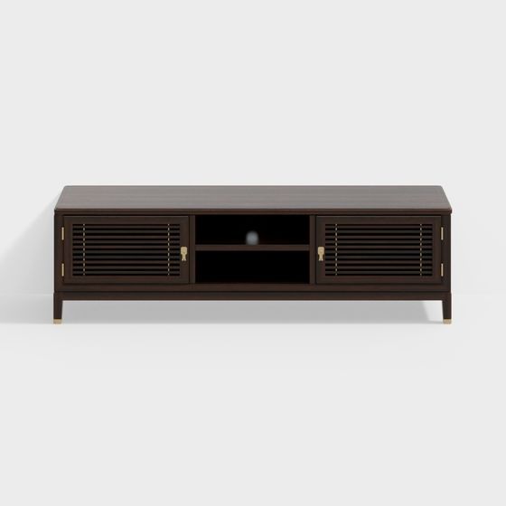 Elegant TV Cabinet 3D model for Modern Interiors