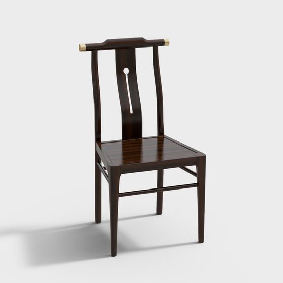 Elegant Classic Chinese Chair 3D model