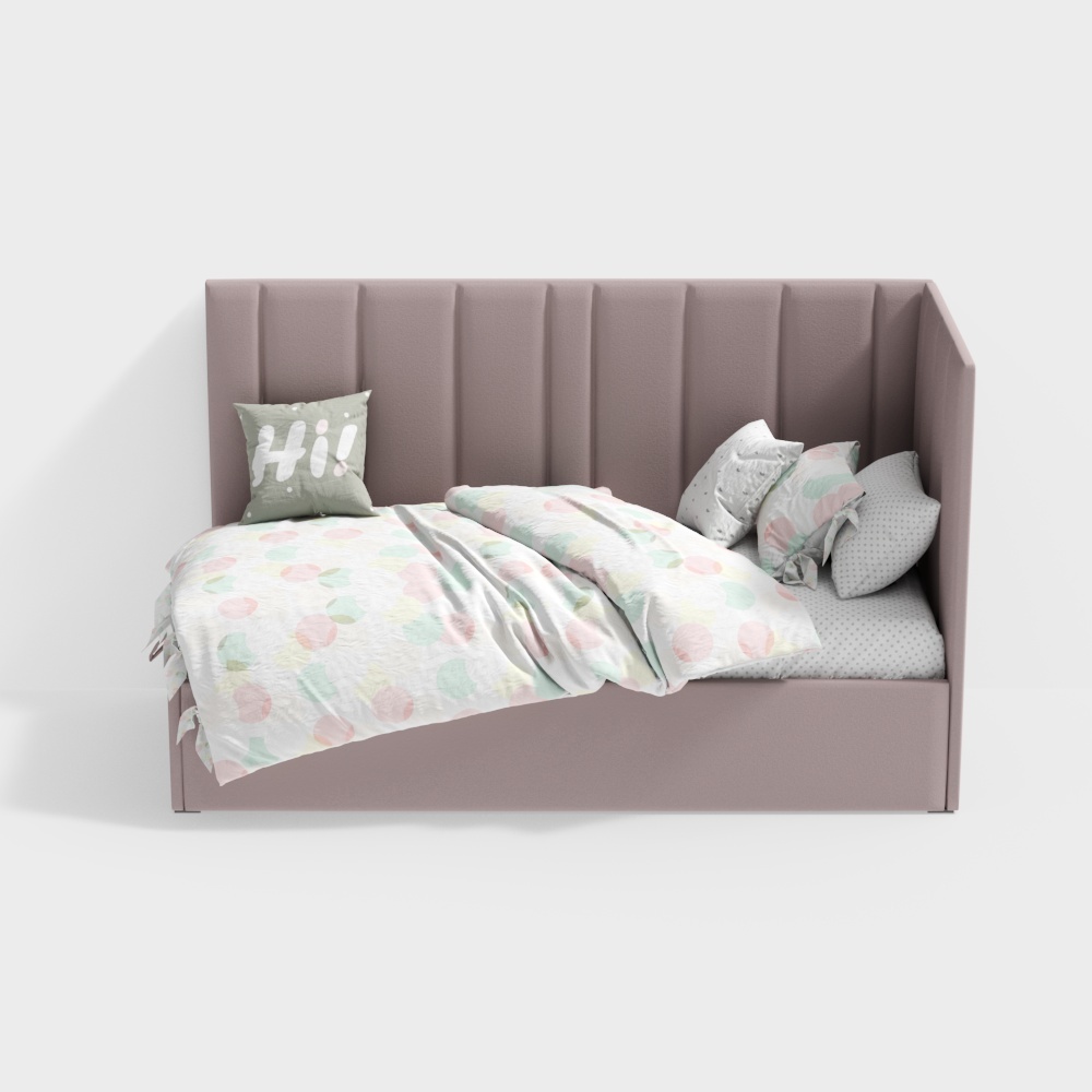 Modern pink sofa bed