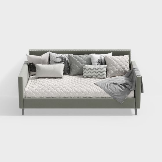 Canapé-lit vert moderne