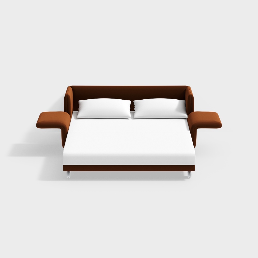 Nordic orange sofa bed