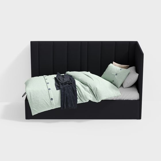 Elegant Modern Bed 3D model Design