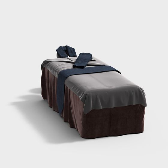 Low Poly Relaxing Massage Bed 3D model