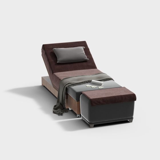 Cozy Lounger 3D model for Modern Interiors