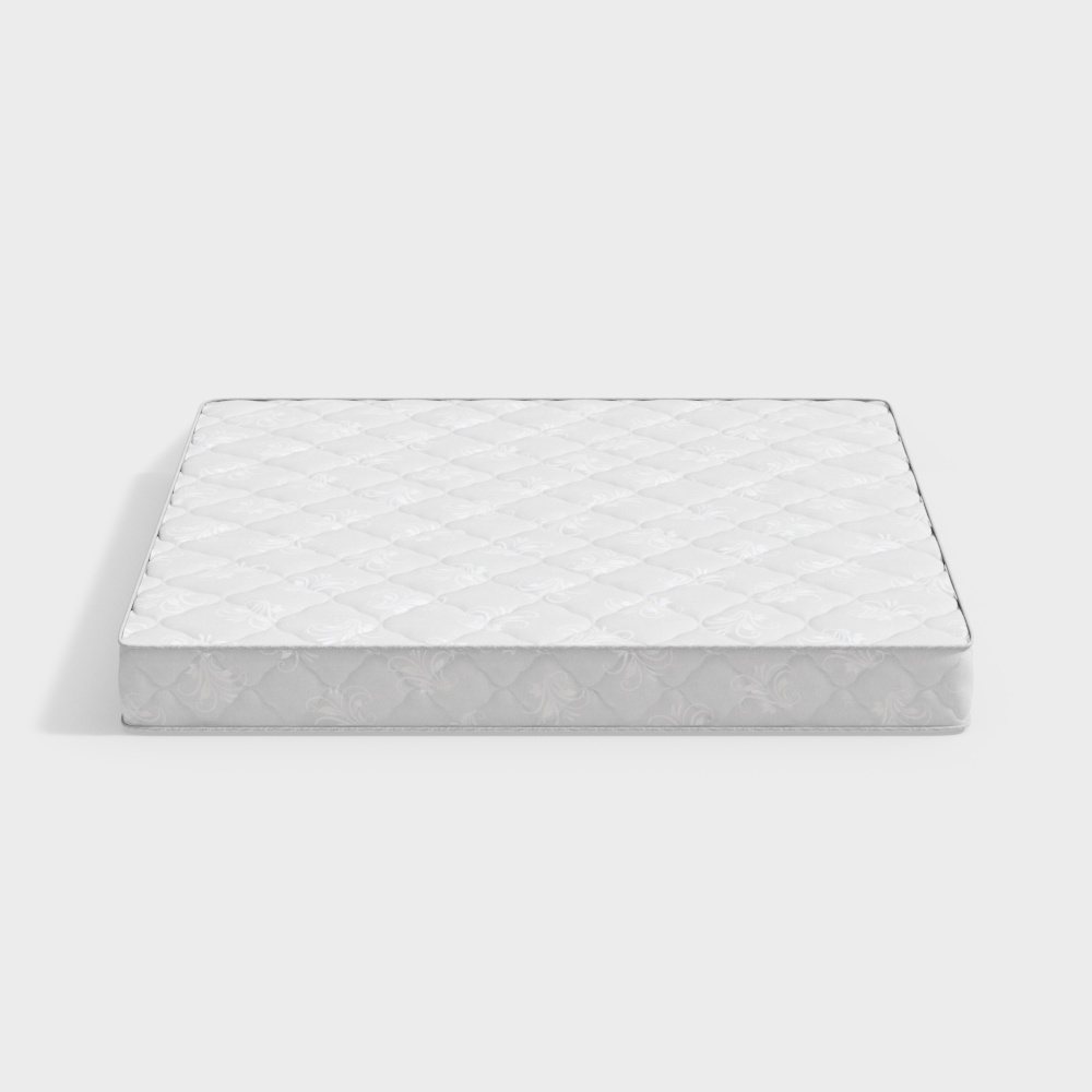 Elegant Low-Poly Mattress 3D model for Interior Design