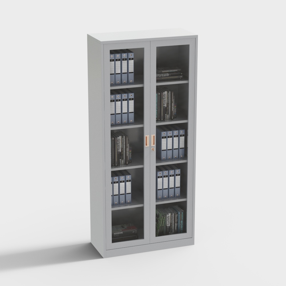 Modern double door filing cabinet