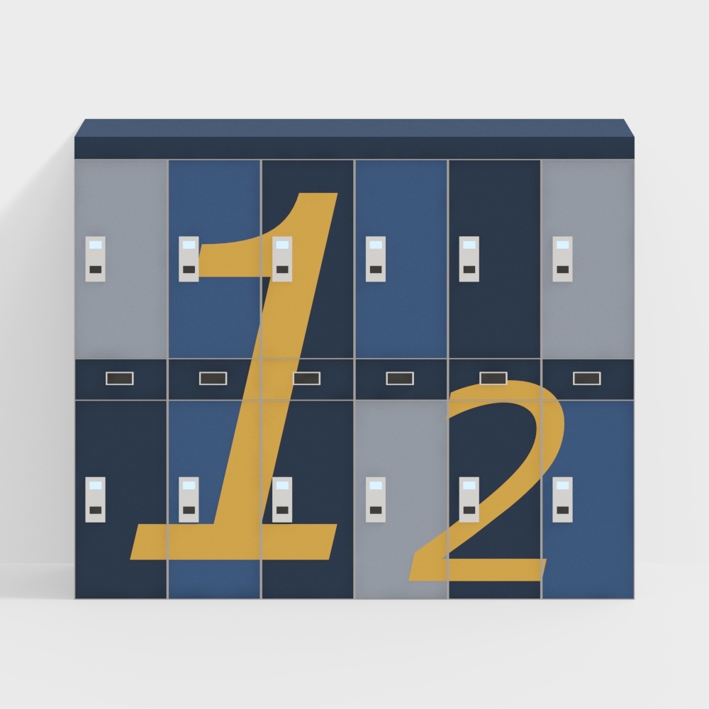 Campus Locker 3D model for Creative Projects