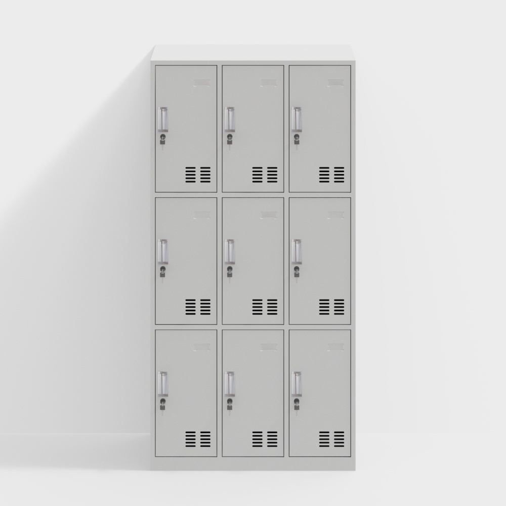 Modern nine-door locker locker