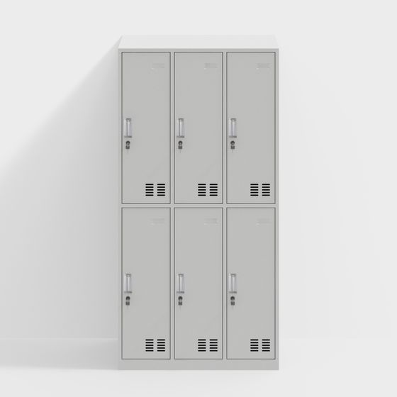Stylish School Locker 3D model