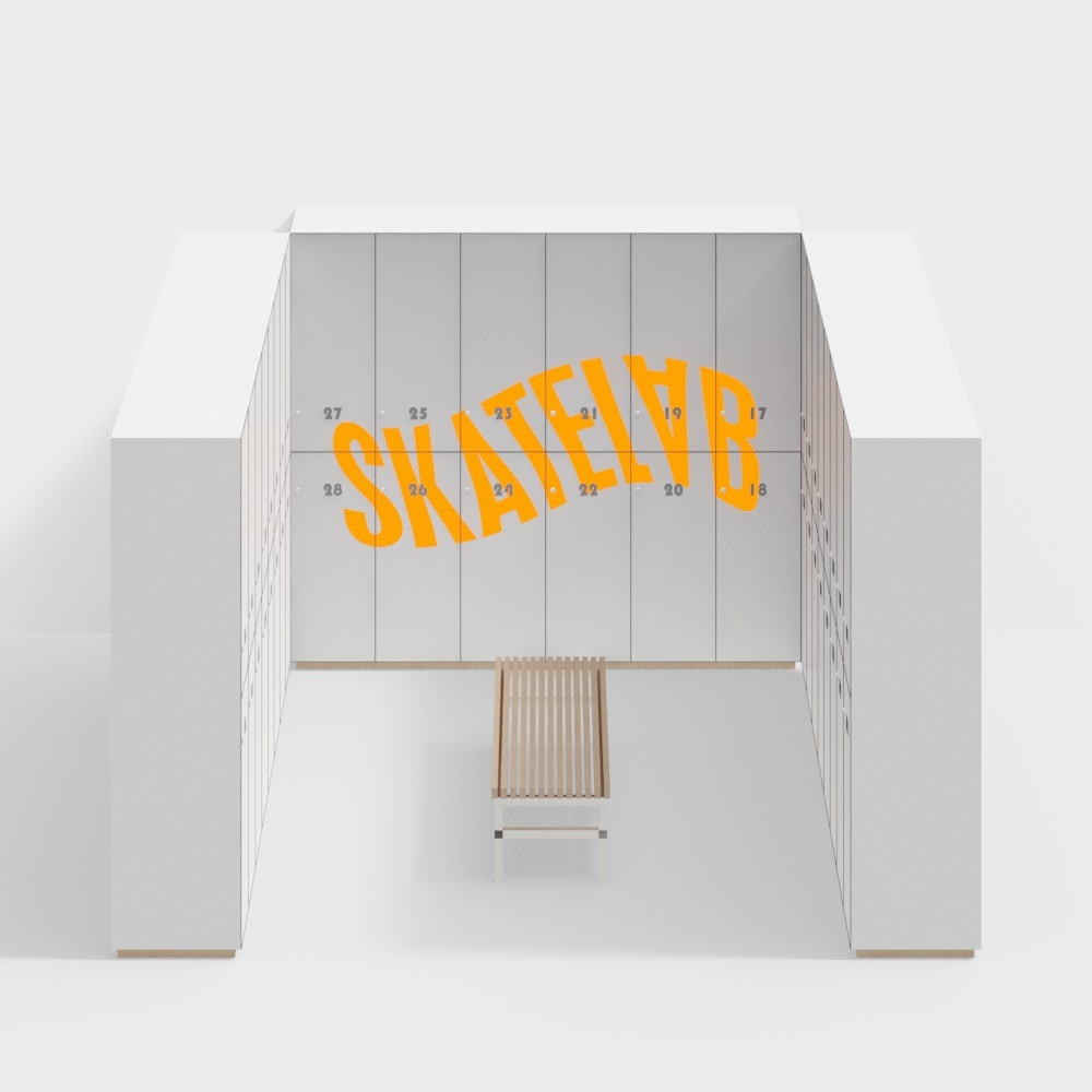 Modern dressing room locker