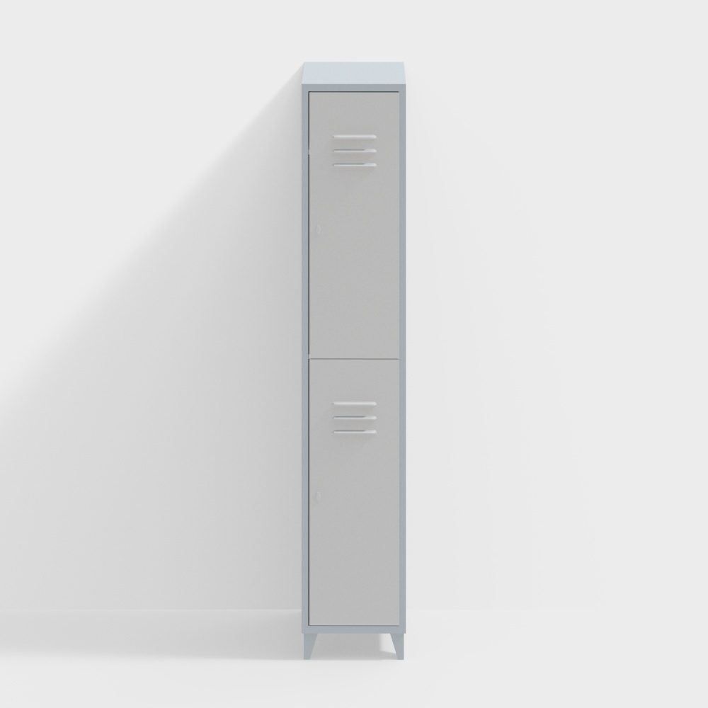 Modern light blue locker locker