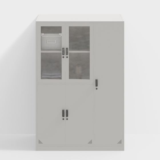 Modern Minimalist Storage Cabinet 3D model