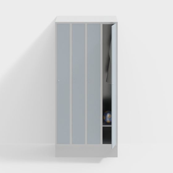 Stylish Student Storage Cabinet 3D model