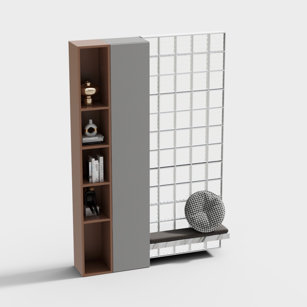 Современная библиотечная декоративная полка