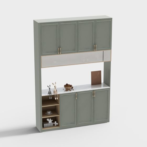 Elegant Storage Cabinet 3D model for Modern Interiors