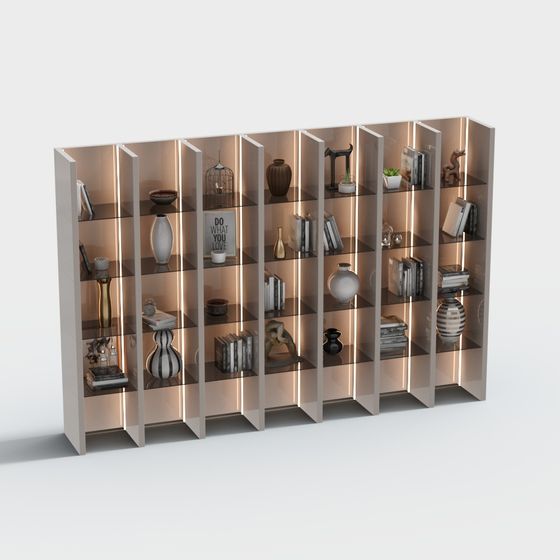 Urban Elegance Bookshelf 3D model