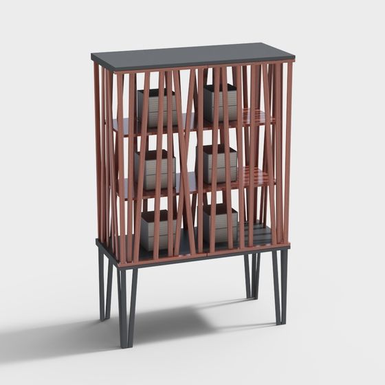 City Bookshelf 3D model