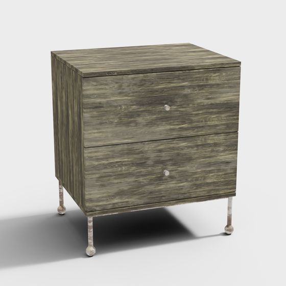 Vintage Nightstand 3D model for Contemporary Spaces