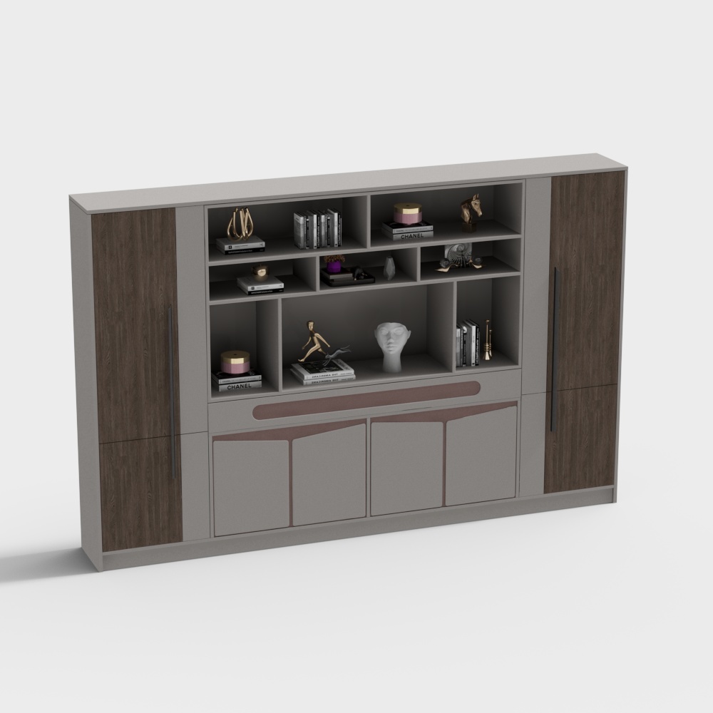 Modern decorative shelf bookshelf shelf