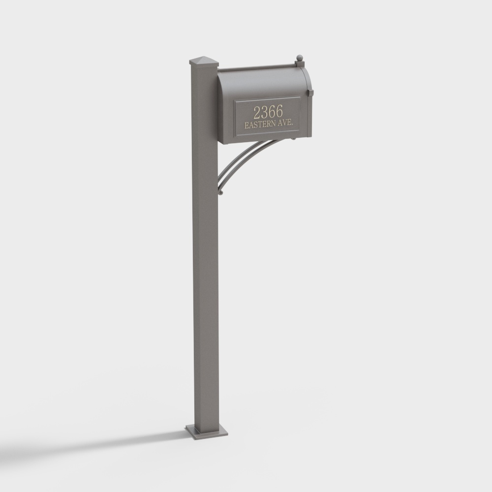 Elegant Mailbox 3D model for Creative Projects
