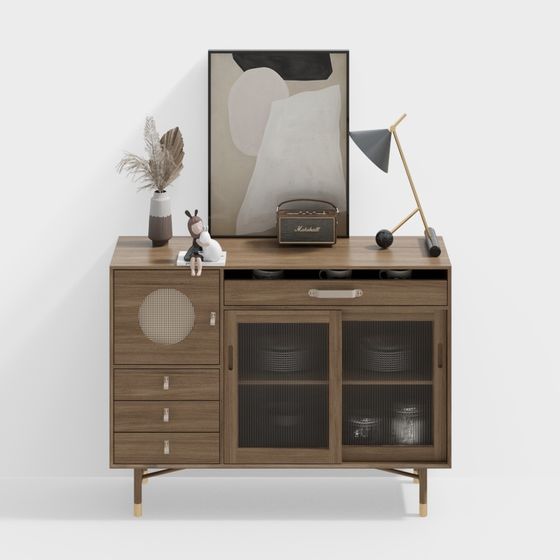Mid-Century Sideboard 3D model