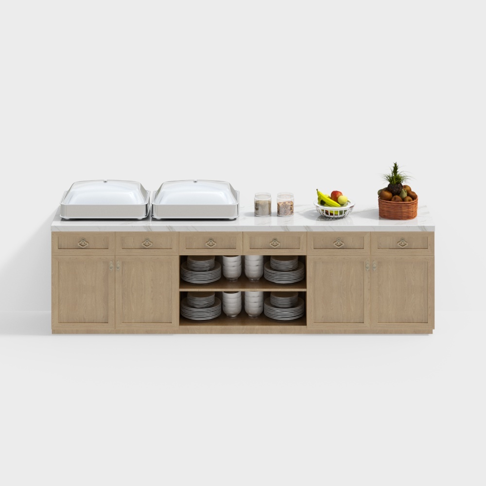 Bàn chuẩn bị nhà hàng phục vụ