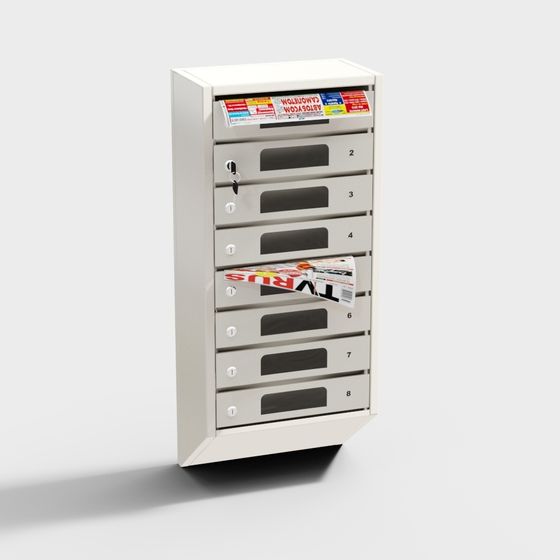 Boîte aux lettres de stand de scène moderne; boîte aux lettres; boîte postale