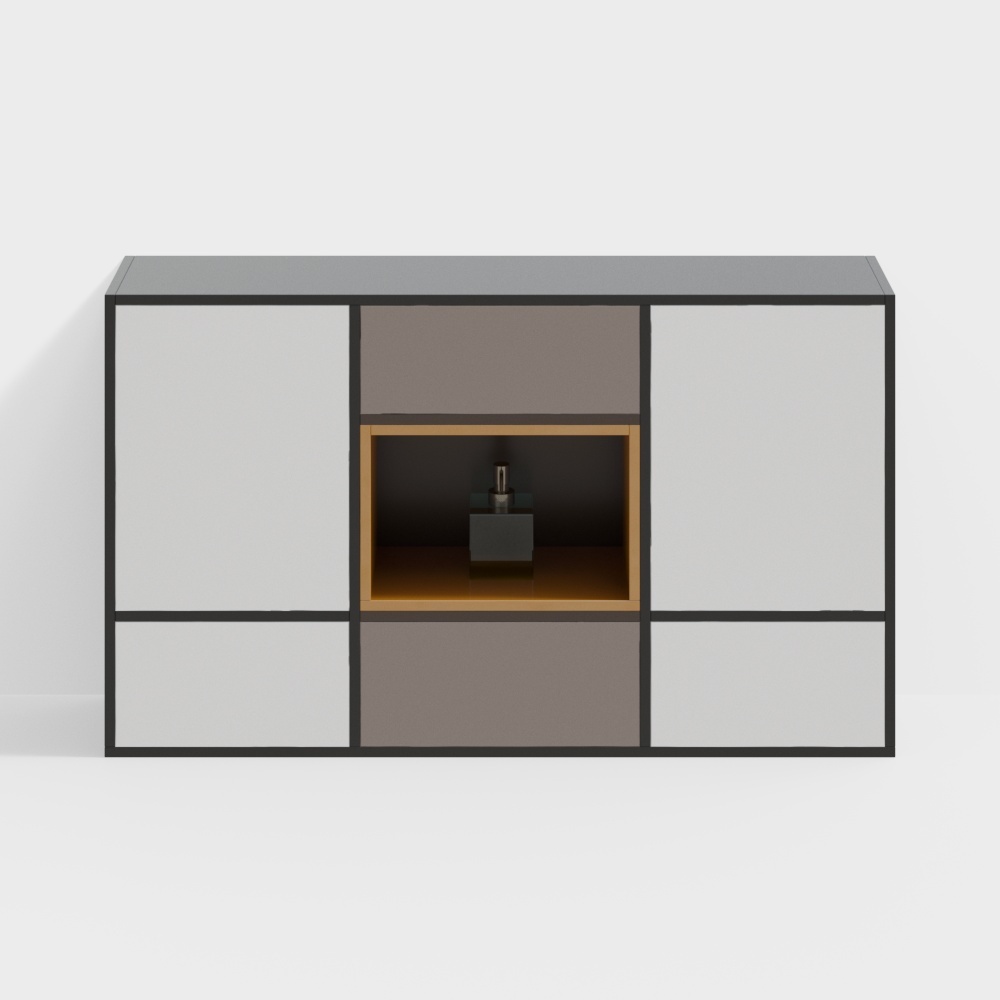 モダンな白いウォールキャビネット