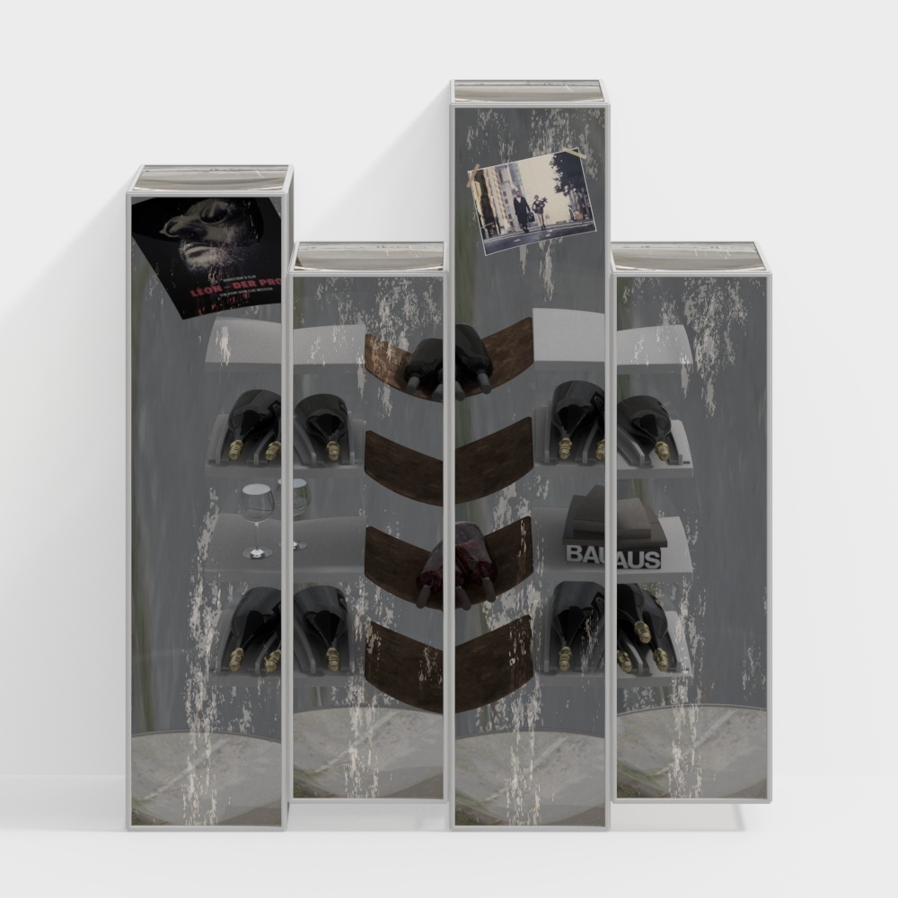 Modern decorative wall cabinet