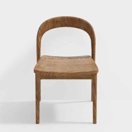 Stylish Low-Polygon Chair 3D model