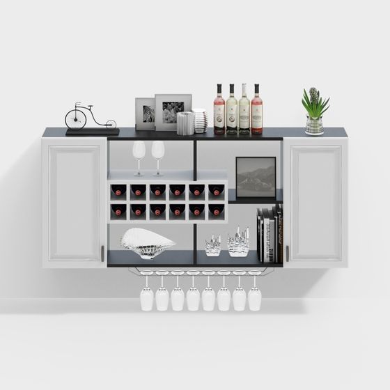 Armoire à vin suspendue moderne