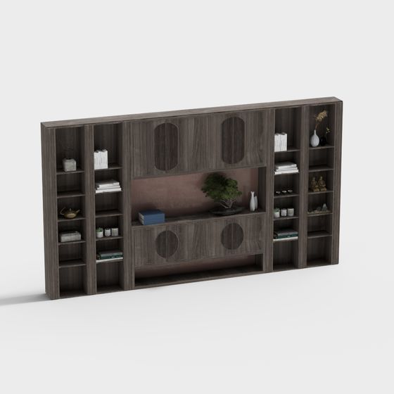 Urban Elegance Bookshelf 3D model for Modern Interiors