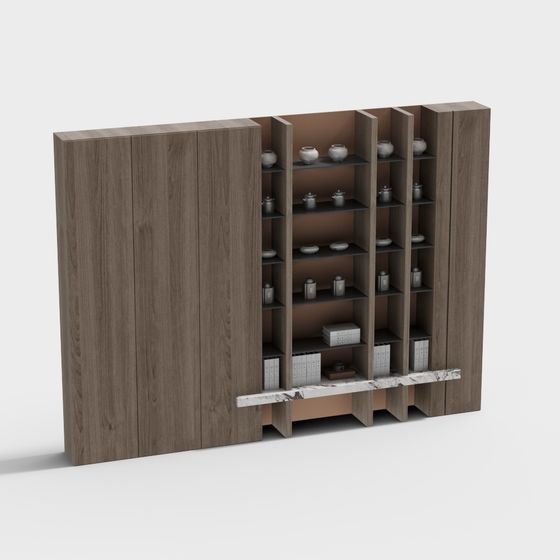 Urban Elegance Bookshelf 3D model