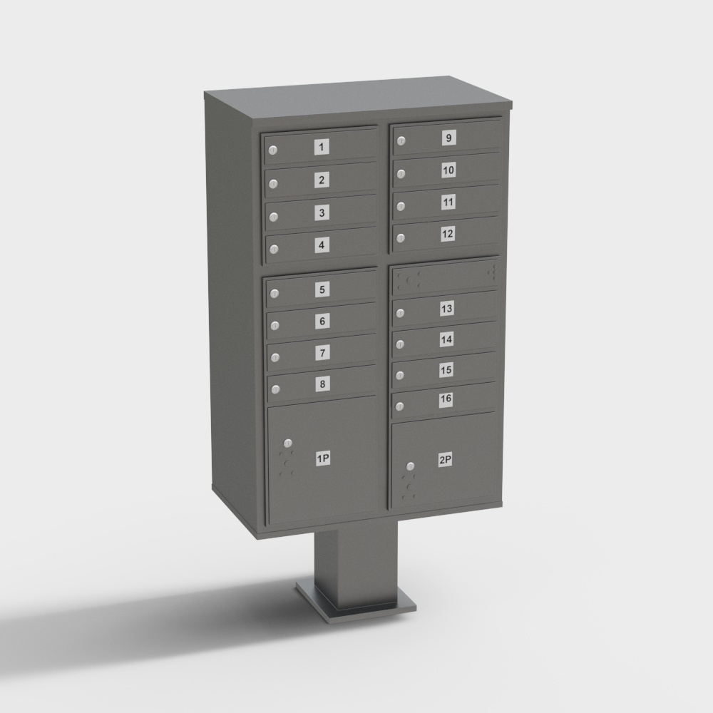 Urban Mailbox Station 3D model