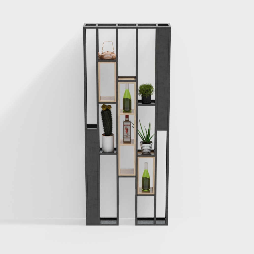 Modern shelf partition cabinet