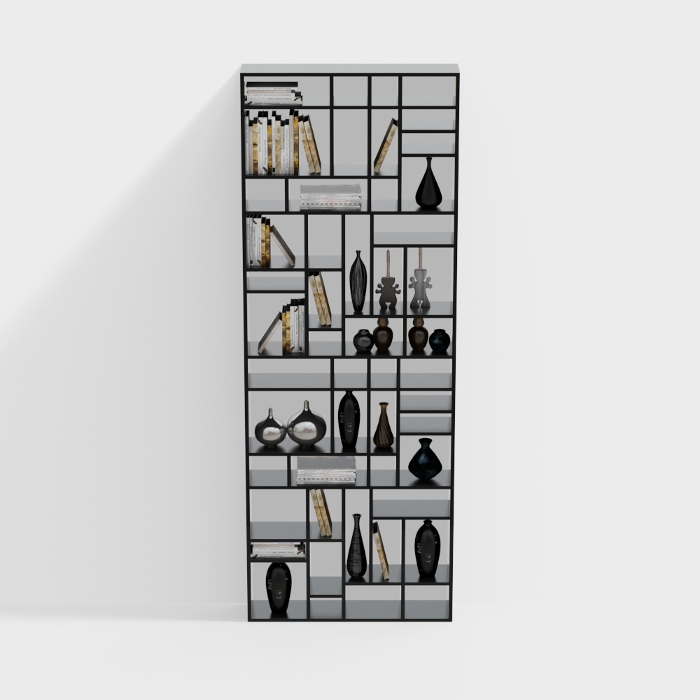 Mueble separador de almacenamiento de estilo chino nuevo