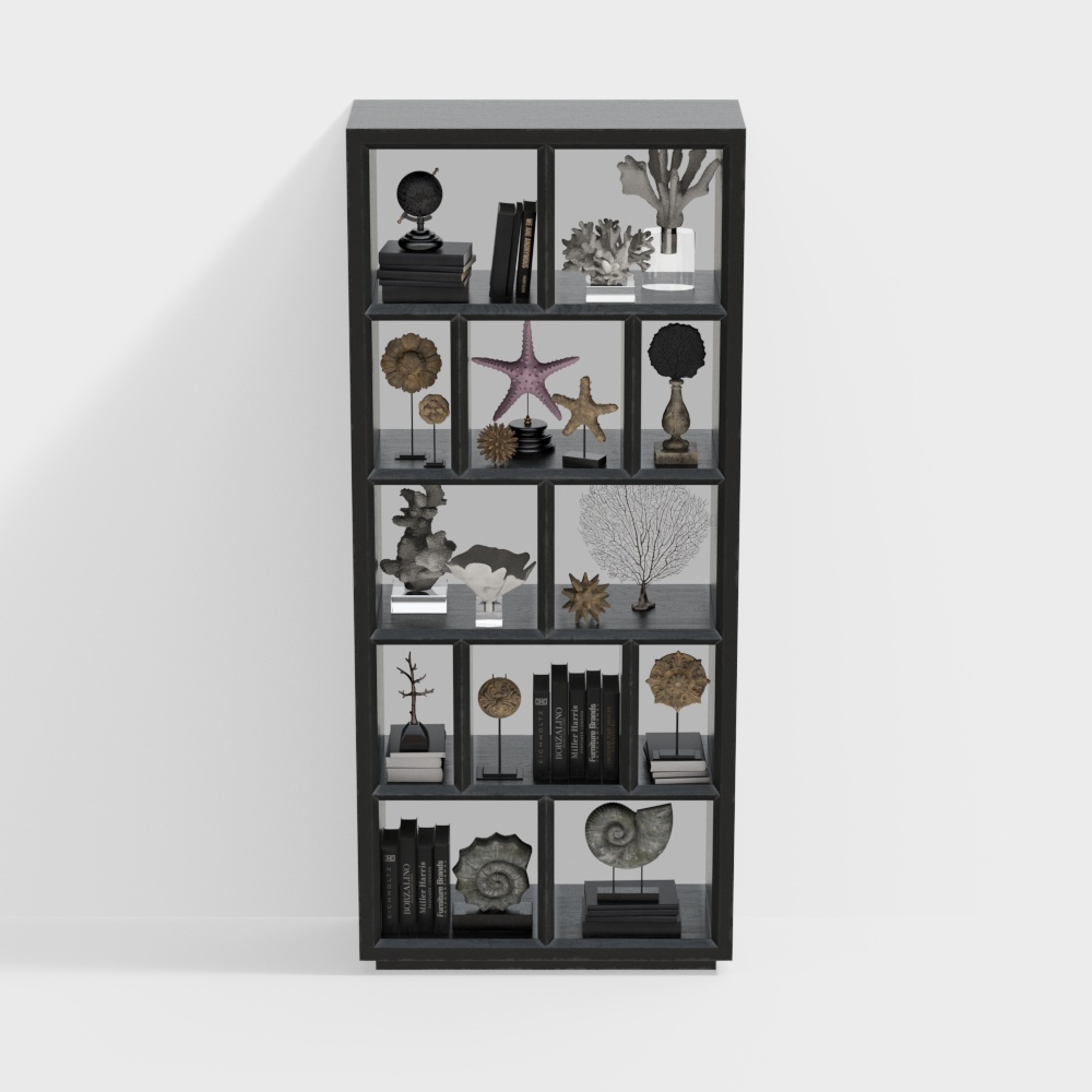 Modern bookshelf partition cabinet