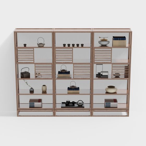 Tủ phân vùng kệ trang trí Bogu kiểu Trung Quốc mới