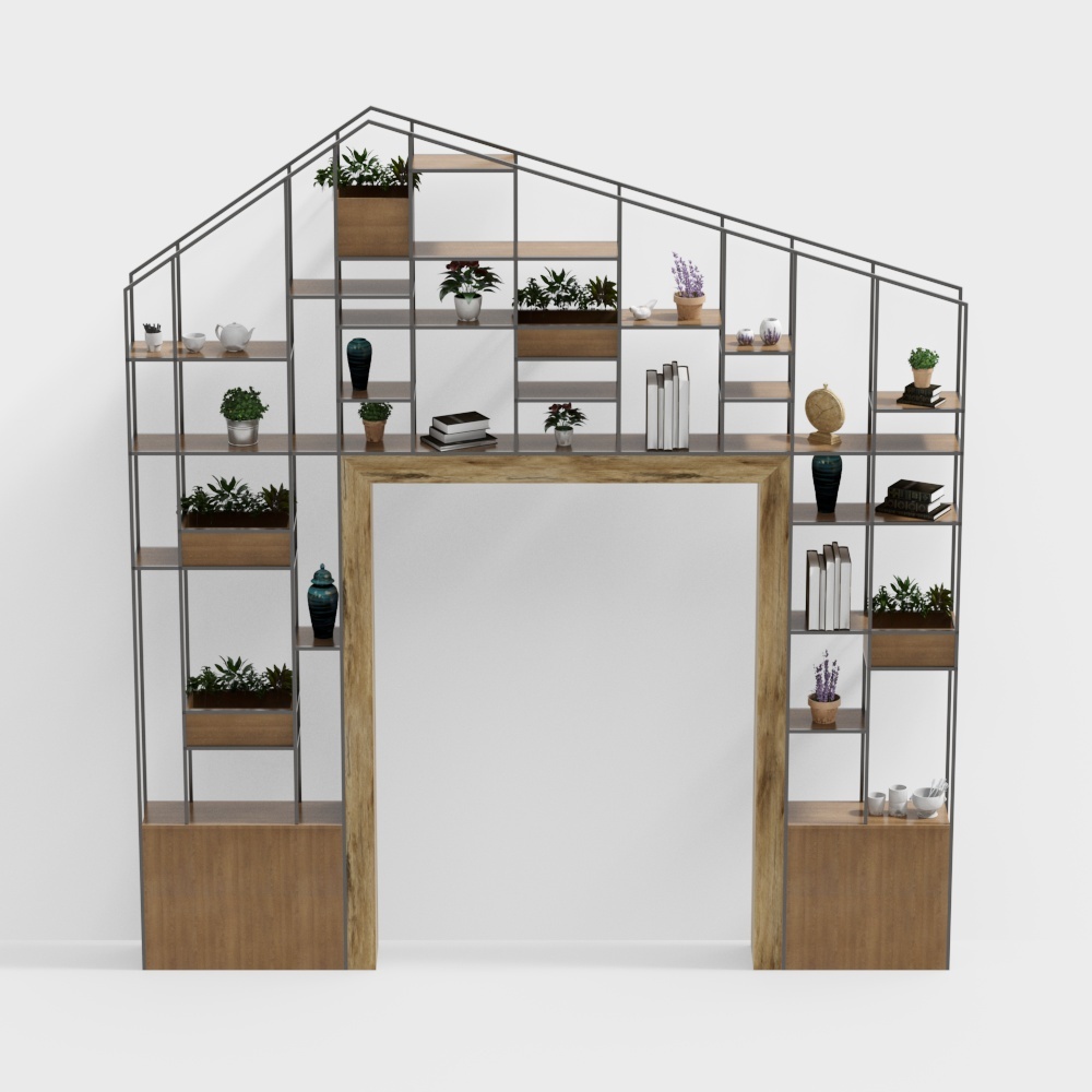 Modern shelf partition cabinet