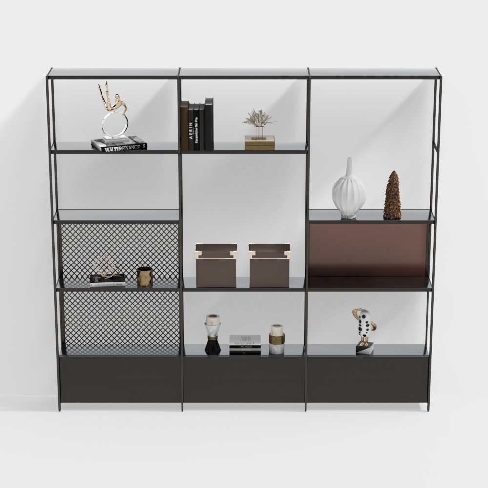 Modern shelf partition cabinet