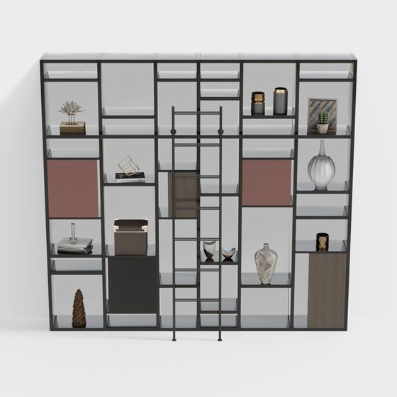 Modular Bookshelf 3D model