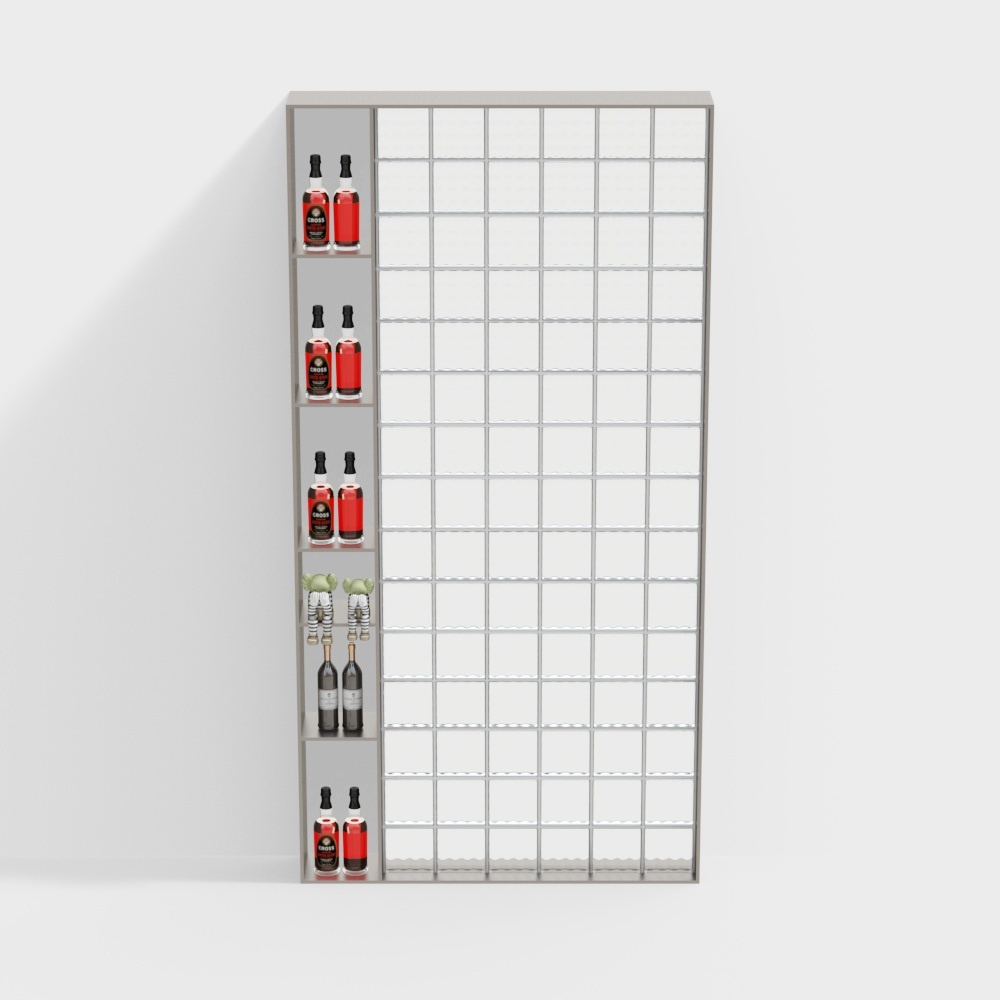 현대 유리 파티션 캐비닛